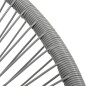 Garten-Mond-Stuhl Poly Rattan Grau Garten-Mond-Stuhl Poly Rattan Grau