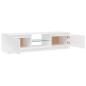 vidaXL TV-Schrank mit LED-Leuchten Hochglanz-Weiß 140x40x35,5 cm vidaXL TV-Schrank mit LED-Leuchten Hochglanz-Weiß 140x40x35,5 cm