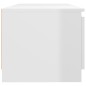 vidaXL TV-Schrank mit LED-Leuchten Hochglanz-Weiß 140x40x35,5 cm vidaXL TV-Schrank mit LED-Leuchten Hochglanz-Weiß 140x40x35,5 cm