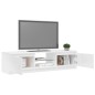 vidaXL TV-Schrank mit LED-Leuchten Hochglanz-Weiß 140x40x35,5 cm vidaXL TV-Schrank mit LED-Leuchten Hochglanz-Weiß 140x40x35,5 cm