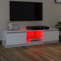 vidaXL TV-Schrank mit LED-Leuchten Hochglanz-Weiß 140x40x35,5 cm vidaXL TV-Schrank mit LED-Leuchten Hochglanz-Weiß 140x40x35,5 cm