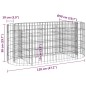 Gabionen-Hochbeet Verzinktes Eisen 120x50x50 cm Gabionen-Hochbeet Verzinktes Eisen 120x50x50 cm