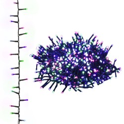 LED-Lichterkette mit 1000 LEDs Pastell Mehrfarbig 25 m PVC