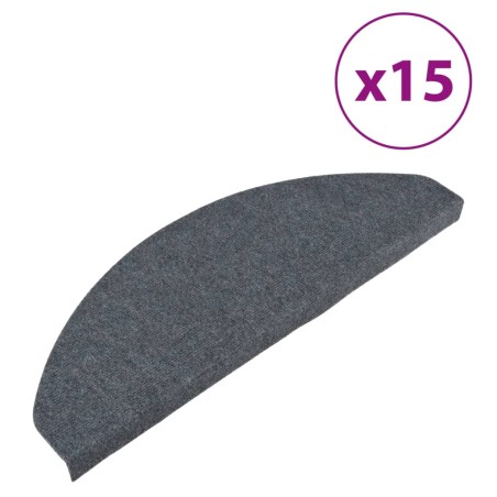 Stufenmatten Selbstklebend 15 Stk. 65x22,5x3,5 cm Grau