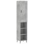 Highboard Betongrau 34,5x34x180 cm Holzwerkstoff Highboard Betongrau 34,5x34x180 cm Holzwerkstoff