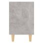 Nachttisch mit Massivholz-Beinen Betongrau 40x30x50 cm Nachttisch mit Massivholz-Beinen Betongrau 40x30x50 cm