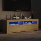 TV-Schrank mit LED-Leuchten Sonoma-Eiche 120x35x40 cm TV-Schrank mit LED-Leuchten Sonoma-Eiche 120x35x40 cm