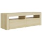 TV-Schrank mit LED-Leuchten Sonoma-Eiche 120x35x40 cm TV-Schrank mit LED-Leuchten Sonoma-Eiche 120x35x40 cm