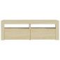 TV-Schrank mit LED-Leuchten Sonoma-Eiche 120x35x40 cm TV-Schrank mit LED-Leuchten Sonoma-Eiche 120x35x40 cm