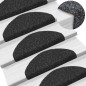 vidaXL 15-tlg Selbstkleb. Treppenmatten Nadelvlies 65x21x4cm Schwarz vidaXL 15-tlg Selbstkleb. Treppenmatten Nadelvlies 65x21x4cm Schwarz