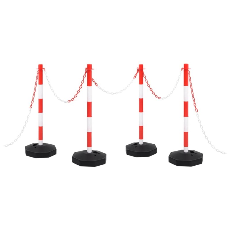 Kettenpfosten-Set mit 10 m Kunststoffkette Kettenpfosten-Set mit 10 m Kunststoffkette
