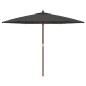 Sonnenschirm mit Holzmast Anthrazit 299x240 cm Sonnenschirm mit Holzmast Anthrazit 299x240 cm