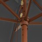 Sonnenschirm mit Holzmast Anthrazit 299x240 cm Sonnenschirm mit Holzmast Anthrazit 299x240 cm