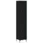 Highboard Schwarz 34,5x34x180 cm Holzwerkstoff Highboard Schwarz 34,5x34x180 cm Holzwerkstoff