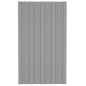 Dachpaneele 36 Stk. Verzinkter Stahl Grau 80x45 cm Dachpaneele 36 Stk. Verzinkter Stahl Grau 80x45 cm