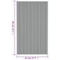 Dachpaneele 36 Stk. Verzinkter Stahl Grau 80x45 cm Dachpaneele 36 Stk. Verzinkter Stahl Grau 80x45 cm