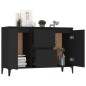 Sideboard Schwarz 104x35x70 cm Holzwerkstoff Sideboard Schwarz 104x35x70 cm Holzwerkstoff