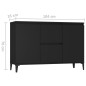 Sideboard Schwarz 104x35x70 cm Holzwerkstoff Sideboard Schwarz 104x35x70 cm Holzwerkstoff