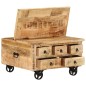 Couchtisch Raues Mangoholz 70x70x40 cm Couchtisch Raues Mangoholz 70x70x40 cm