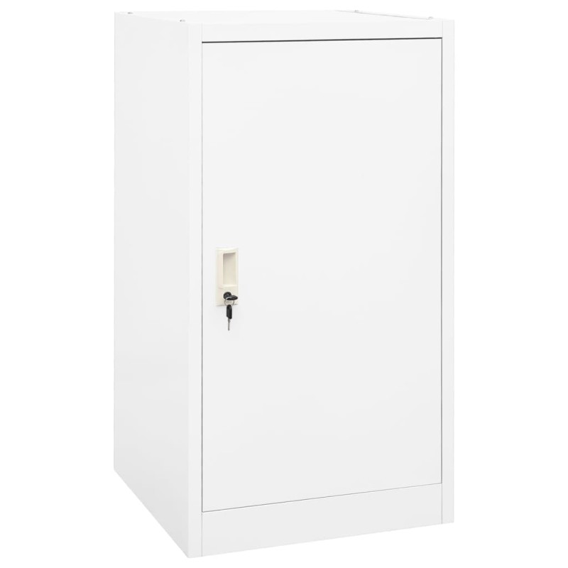 Sattelschrank Weiß 53x53x105 cm Stahl Sattelschrank Weiß 53x53x105 cm Stahl