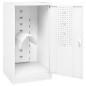 Sattelschrank Weiß 53x53x105 cm Stahl Sattelschrank Weiß 53x53x105 cm Stahl