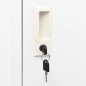 Sattelschrank Weiß 53x53x105 cm Stahl Sattelschrank Weiß 53x53x105 cm Stahl