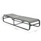 vidaXL Sonnenliegen 2 Stk. mit Tisch Textilene und Aluminium vidaXL Sonnenliegen 2 Stk. mit Tisch Textilene und Aluminium