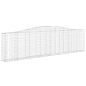 Gabione mit Hochbogen 400x30x100/120 cm Verzinktes Eisen Gabione mit Hochbogen 400x30x100/120 cm Verzinktes Eisen