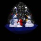 Weihnachtsbaum mit Schnee und Schirm-Fuß Blau 75 cm PVC Weihnachtsbaum mit Schnee und Schirm-Fuß Blau 75 cm PVC