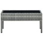 Gartentisch Grau 75x40x37 cm Poly Rattan Gartentisch Grau 75x40x37 cm Poly Rattan