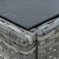 Gartentisch Grau 75x40x37 cm Poly Rattan Gartentisch Grau 75x40x37 cm Poly Rattan