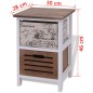 vidaXL Nachttische 2 Stk. Holz