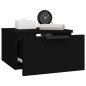 Wand-Nachttische 2 Stk. Schwarz 34x30x20 cm Wand-Nachttische 2 Stk. Schwarz 34x30x20 cm