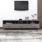 TV-Schrank HAMAR Hellgrau 158x40x40 cm Massivholz Kiefer TV-Schrank HAMAR Hellgrau 158x40x40 cm Massivholz Kiefer