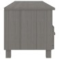 TV-Schrank HAMAR Hellgrau 158x40x40 cm Massivholz Kiefer TV-Schrank HAMAR Hellgrau 158x40x40 cm Massivholz Kiefer