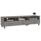 TV-Schrank HAMAR Hellgrau 158x40x40 cm Massivholz Kiefer TV-Schrank HAMAR Hellgrau 158x40x40 cm Massivholz Kiefer