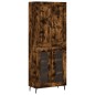 vidaXL Highboard Räuchereiche 69,5x34x180 cm Holzwerkstoff vidaXL Highboard Räuchereiche 69,5x34x180 cm Holzwerkstoff