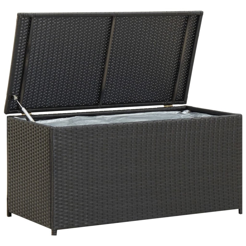 Gartenbox Poly Rattan 100x50x50 cm Schwarz Gartenbox Poly Rattan 100x50x50 cm Schwarz