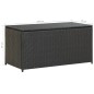 Gartenbox Poly Rattan 100x50x50 cm Schwarz Gartenbox Poly Rattan 100x50x50 cm Schwarz