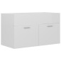 vidaXL Waschbeckenunterschrank Hochglanz-Weiß 80x38,5x46cm vidaXL Waschbeckenunterschrank Hochglanz-Weiß 80x38,5x46cm