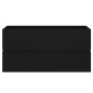 vidaXL Waschbeckenunterschrank Schwarz 90x38,5x45 cm Holzwerkstoff vidaXL Waschbeckenunterschrank Schwarz 90x38,5x45 cm Holzwerkstoff