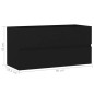 vidaXL Waschbeckenunterschrank Schwarz 90x38,5x45 cm Holzwerkstoff vidaXL Waschbeckenunterschrank Schwarz 90x38,5x45 cm Holzwerkstoff