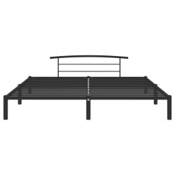 vidaXL Bettgestell Schwarz Metall 180x200 cm