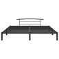 vidaXL Bettgestell Schwarz Metall 180x200 cm vidaXL Bettgestell Schwarz Metall 180x200 cm