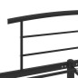 vidaXL Bettgestell Schwarz Metall 180x200 cm vidaXL Bettgestell Schwarz Metall 180x200 cm