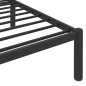 vidaXL Bettgestell Schwarz Metall 180x200 cm vidaXL Bettgestell Schwarz Metall 180x200 cm