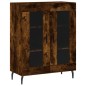 vidaXL Highboard Räuchereiche 69,5x34x180 cm Holzwerkstoff vidaXL Highboard Räuchereiche 69,5x34x180 cm Holzwerkstoff