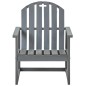 Garten-Armlehnstühle 2 Stk. Grau Massivholz Akazie Garten-Armlehnstühle 2 Stk. Grau Massivholz Akazie