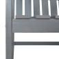Garten-Armlehnstühle 2 Stk. Grau Massivholz Akazie Garten-Armlehnstühle 2 Stk. Grau Massivholz Akazie