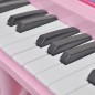 Kinder Keyboard Spielzeug Piano mit Hocker/Mikrofon 37 Tasten Rosa Kinder Keyboard Spielzeug Piano mit Hocker/Mikrofon 37 Tasten Rosa